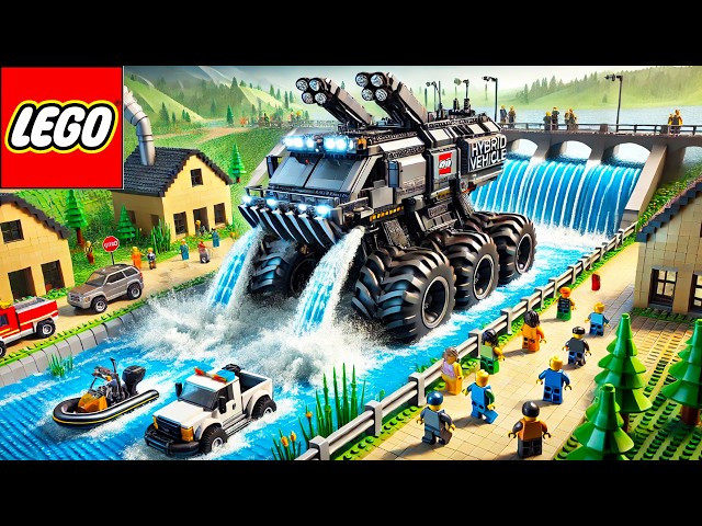 Lego Technic Car: Flood Barrier and Vehicle Combo! 🚗🌊