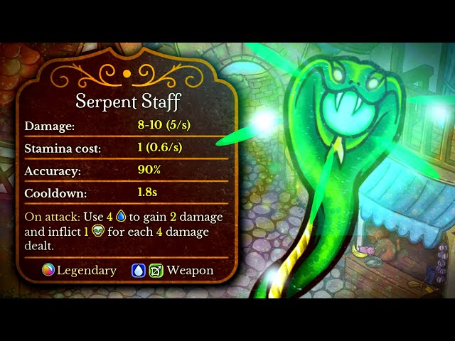 Serpent staff still kicks in Backpack Battels