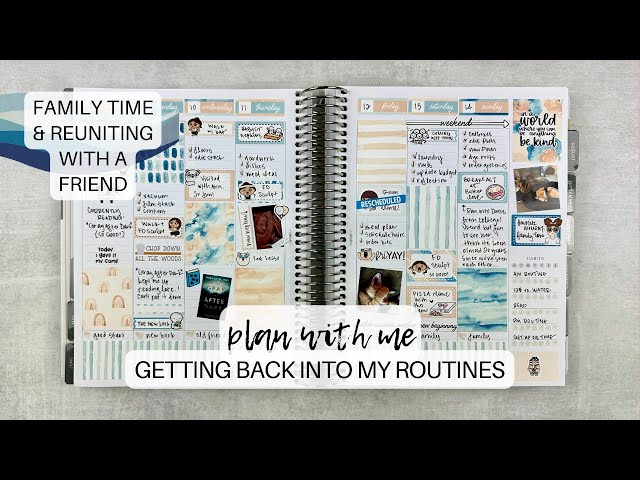 PLAN WITH ME | getting back into my routines 🤗 | #makselifeplanner | july 8-14