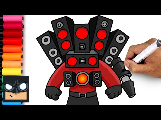 How To Draw Titan Speakerman | Skibidi Toilet