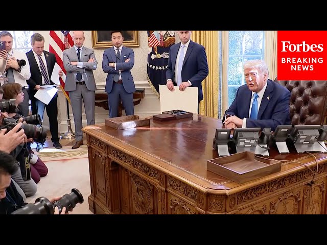 BREAKING NEWS: Trump Signs Host Of New Executive Orders While Taking Questions From Reporters