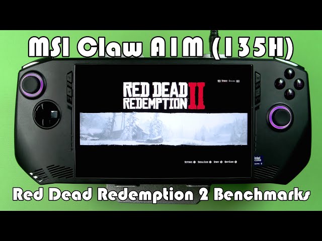 MSI Claw A1M 135H: Red Dead Redemption 2 Benchmarks