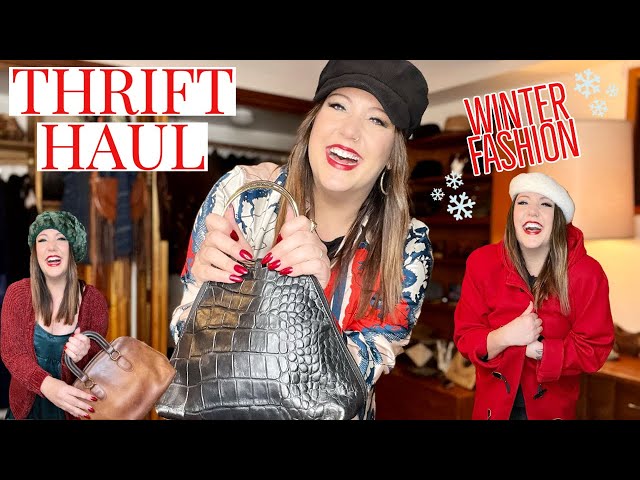 Thrift Haul! Winter Secondhand Styling | Sustainable Fashion | A Look Inside My Thrifted Closet