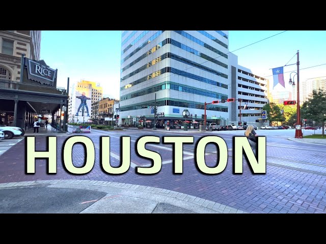 HOUSTON, TEXAS: SUMMER WALKING TOUR OF THE LARGEST CITY IN TEXAS! 🇺🇸🌞 4K