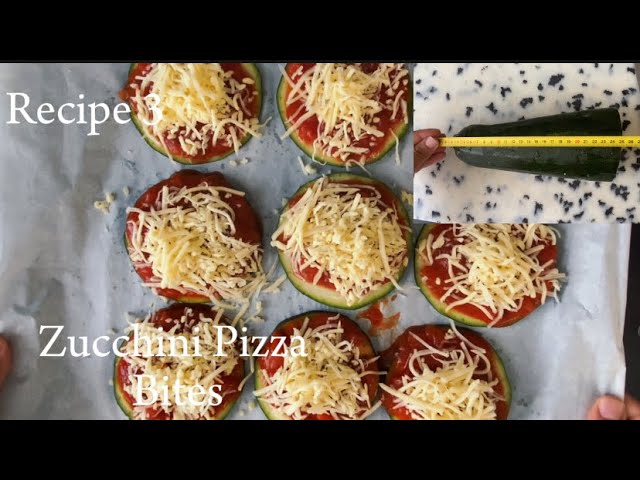 Easy Healthy baked Zucchini Pizza 🍕 Bites Vegetarian 🌱 Recipe