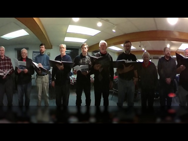 Foothills Male Chorus - a little 360 degree practice - "Sing We Noel"