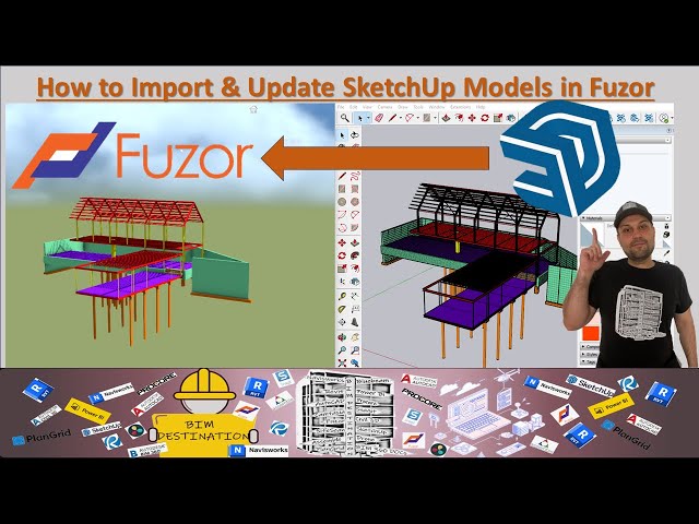 BIM-VDC | Fuzor Tutorial | 4D Simulation |  How to Import & Update Sketch Up Models in Fuzor