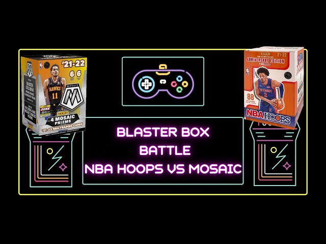 Battle Royale Unboxing: 2021-2022 Mosaic Basketball vs NBA Hoops Blaster Boxes! Veteran Auto Pull!