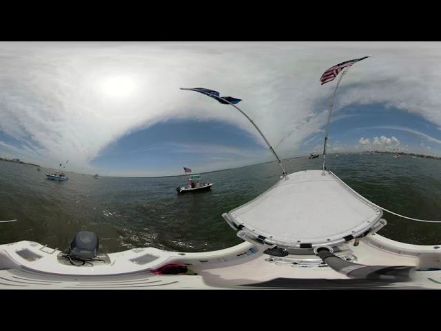 Charleston Harbor Trump Boat Rally