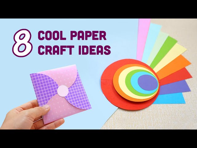 8 AWESOME Paper Circle Craft Ideas | 8 Cool and Easy Paper Craft