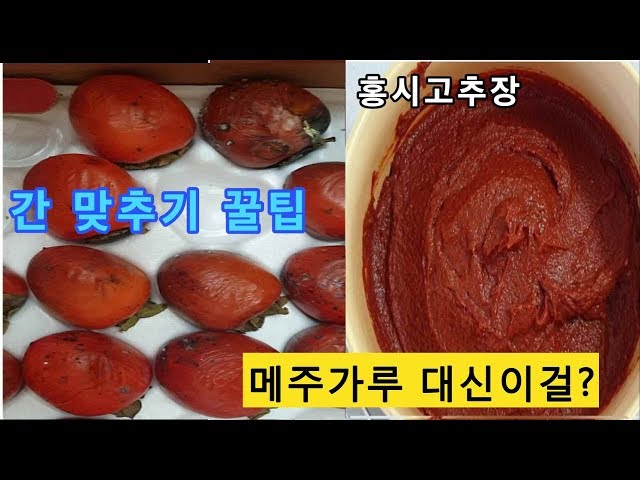 처치곤란 홍시로 고추장 담는 비법!! 간맞추는 꿀팁, 메주가루대신 이걸??｜How to put red pepper paste with Hongsi