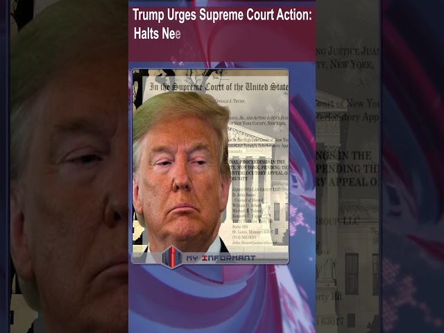 President Trump Asks SCOTUS to Block Imminent Sentence! #shorts