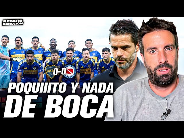 BOCA EMPATÓ 0-0 CON ARGENTINOS EN LA BOMBONERA / AZZARO REACCIÓN