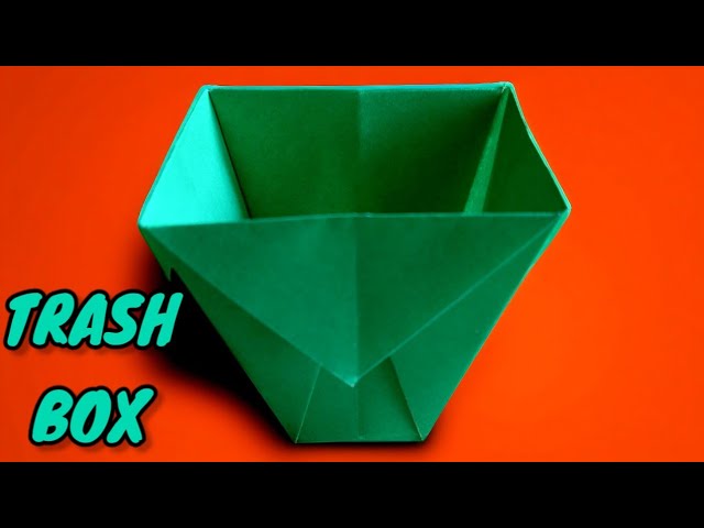 How To Make Origami Trash Box | Paper Trash Box | TRASH BOX | DIY | Easy Tutorial