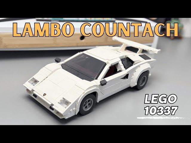 LEGO Icons 10337 Lamborghini Countach 5000 Quattrovalvole - Speed Build & Review