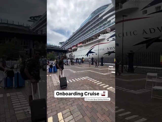 Boarding cruise !! #sydney #cruise #australia #pocruises #sea #ocean #travel #holiday #trip #tour