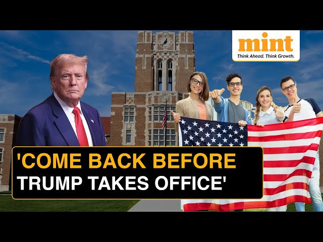 Why Top US Universities Are Urging Students To Come Back Before Trump Takes Over | Explained