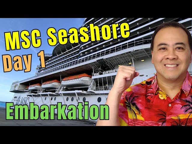 My FIRST TIME Embarking on MSC SEASHORE! (2024 Cruise VLog)