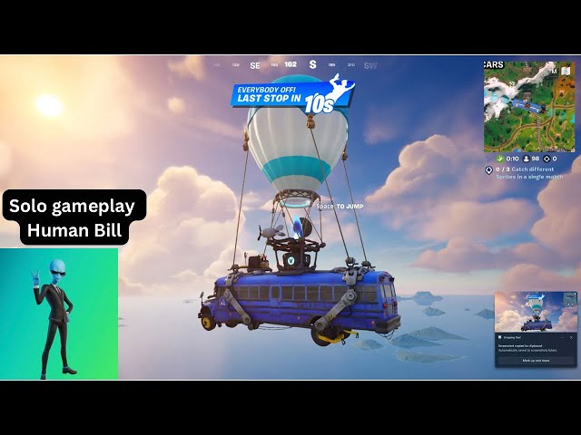 ⭐️FORTNITE⭐️ solo zero build gameplay PS 5 controller.⭐️ Recorded late.  *Human Bill game play*