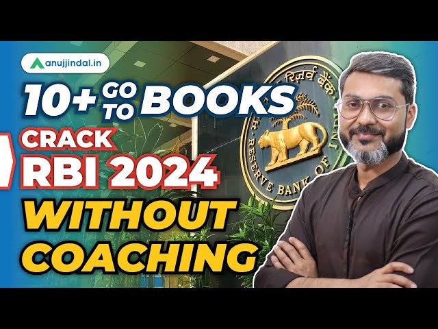 RBI Grade B Books | Self Study Books for RBI Grade B | RBI 2024 Booklist | RBI 2024 Notification