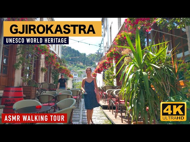 GJIROKASTER, ALBANIA 🇦🇱 ASMR WALKING TOUR 🌹🪷 OLD TOWN 🏰 THE MOST VISITED CITY BY TOURISTS [4K HDR]