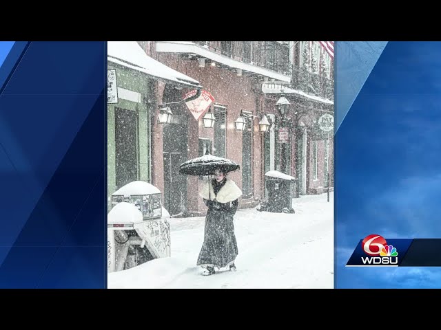 New Orleans street poet goes viral in snow photo