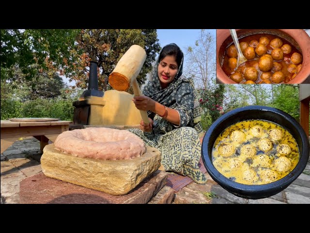 Making Chicken Goshtaba and Rista recipe ll Traditional Kashmiri Wazwaan Recipe at home II