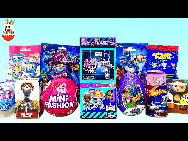 SURPRISE MIX! LOL Surprise Boys ARCADE Heroes, Mini Fashion, Hot Wheels, Kinder Surprise unboxing