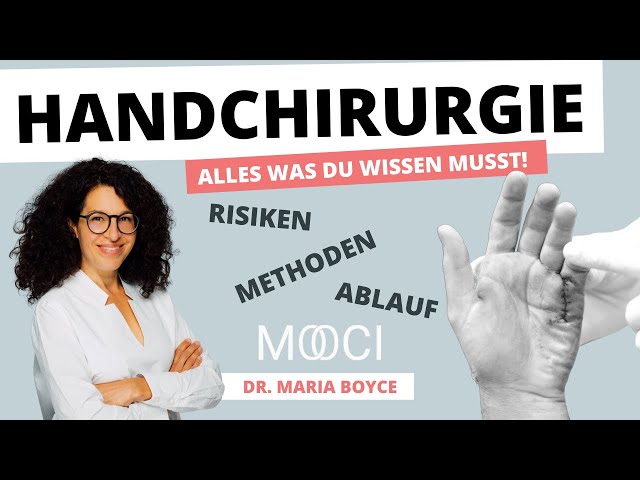 Handchirurgie mit Dr. Maria Boyce