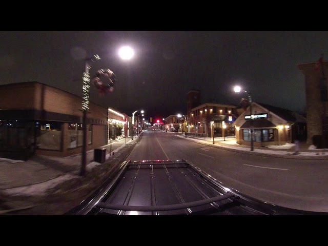 Late Night Cruise around Downtown Milton 360 VR