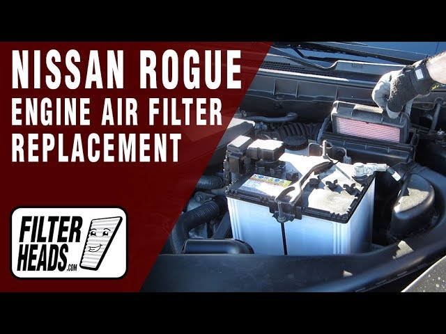 How to Replace Engine Air Filter 2009 Nissan Rogue L4 1.6L | TA24675, AF7823