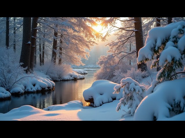 Beautiful Relaxing Music, Soothing Instrumental Music❄️Winter Wanderings ~ Soft Piano Music #4