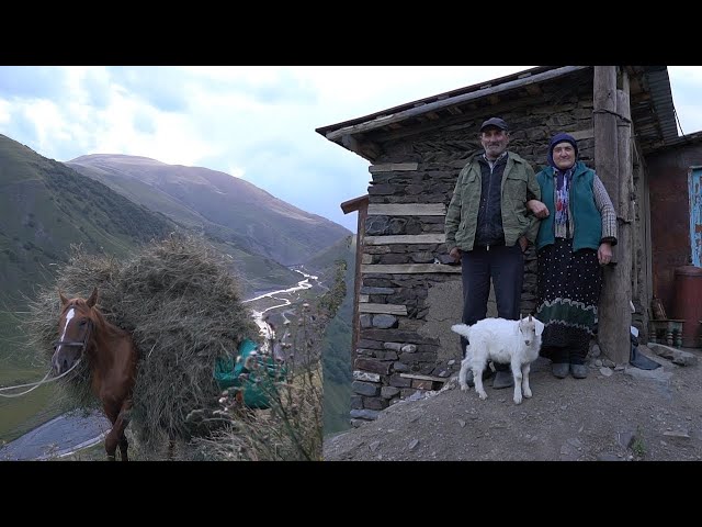 Rural Life in in the Caucasus Mountains in Russia. How people live in Russia today