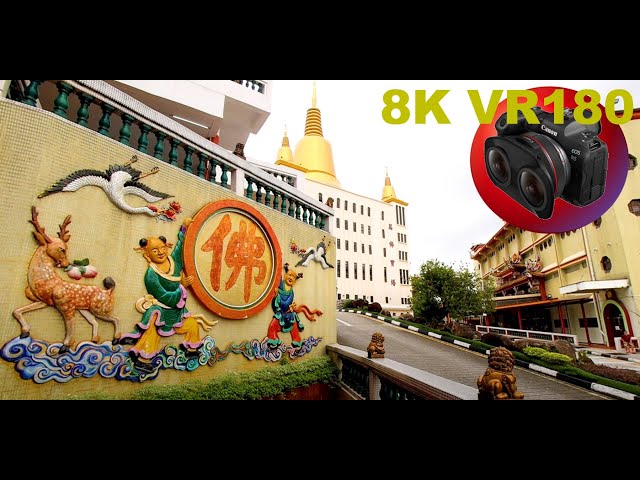 8K VR180 KONG MENG SAN PHOR KARK SEE MONASTERY Singapore Buddhist Temple Pt2 3D (Travel Videos/ASMR)