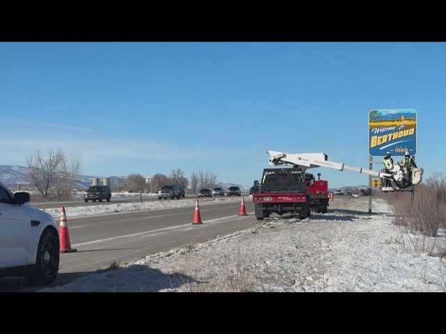 New highway signs welcome people to Berthoud