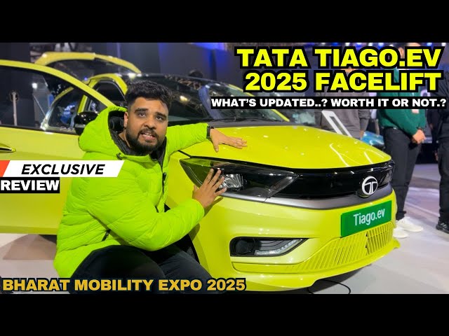 2025 TATA Tiago EV facelift: All Features Explained in One Video | What's NEW..? updated TIAGO EV