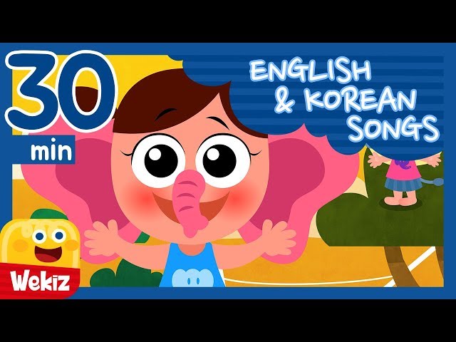 One Elephant Went Out to Play and more l Let's Play  Korean l Wekiz Songs for Children