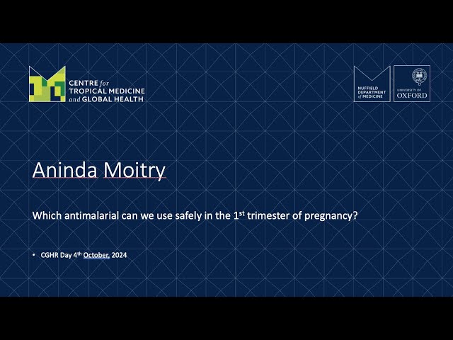 Aninda Moitry: Which antimalarial can we use safely in the 1st trimester of pregnancy?