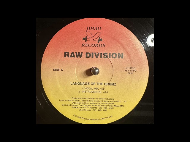 Raw Division - Language Of The Drumz (Instrumental)