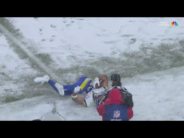 Can't-Miss Play: Nacua soars through snow to catch Stafford's 37-yard strike in the clutch