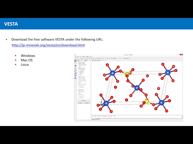 Unit 2.7 - The Software VESTA