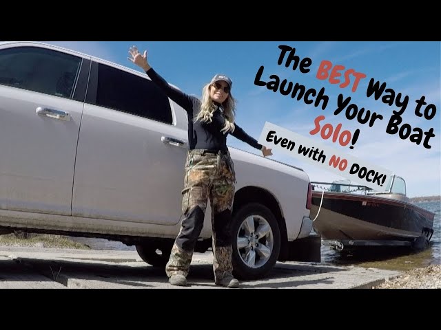 EASY Way to Launch & Load Your Boat by Yourself Even With NO Dock!