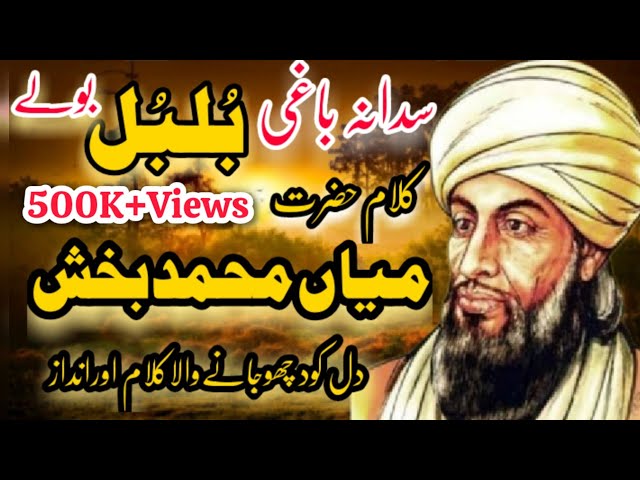 Sada Na Baghi Bulbul Bole || Kalam Mian Muhammad Bakhsh || Sufi Punjabi Kalam 2023 || Saif ul Malook