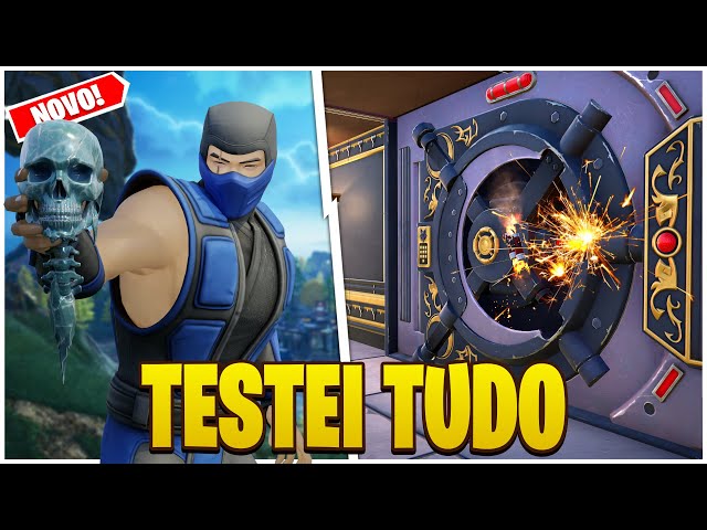 TESTEI TUDO DA NOVA TEMPORADA FORTNITE FORA DA LEI