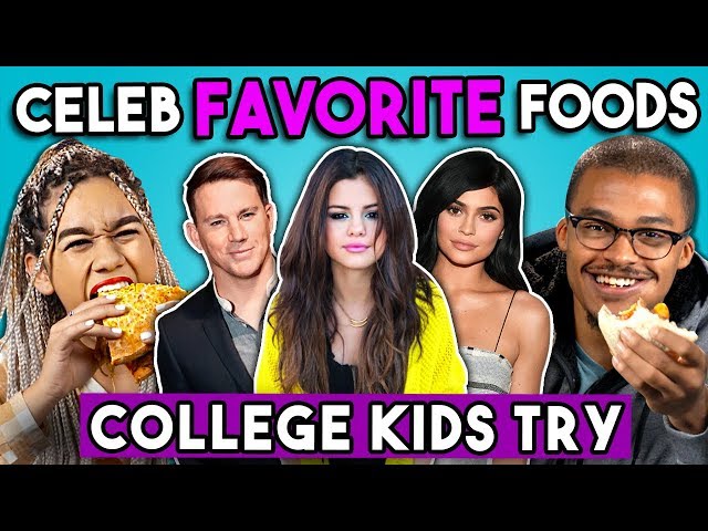 College Kids Try Celebrity Favorite Foods | College Kids Vs. Food