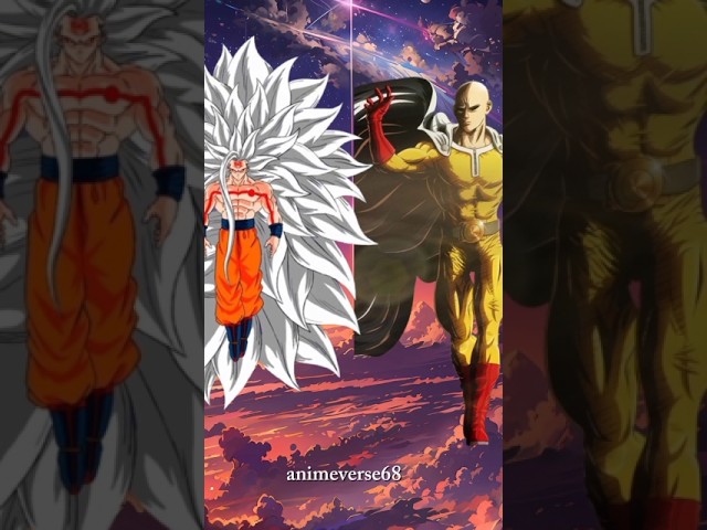 Goku vs Saitama #anime #animecomparison #animememes #powerlevels #animedebate