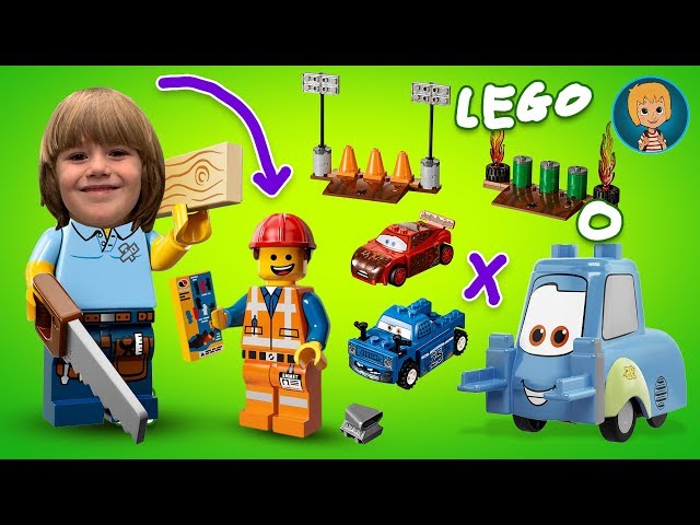 Lego Cars Lightning McQueen from Cars 3 - тачки 3 машинки (Gertit ToysReview)