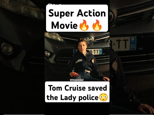 Tom Cruise saved lady police😳| Super Action Movie| Jason Statham | Tom Cruise| #moviescenes #shorts