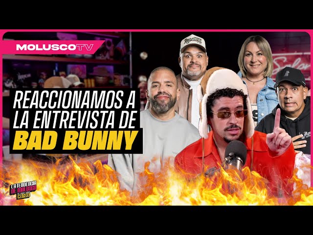 Molusco y la tendencia reaccionan a entrevista de Chente con Bad Bunny /  Ali sale QUEMAO