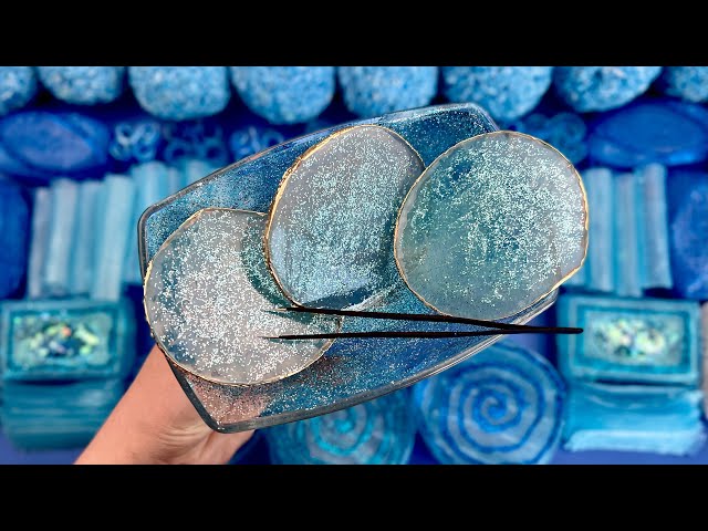 ASMR Peeling off the film 🤤 Crushing soap boxes with starch and foam 💙 Soap tubes 💙 Help you sleep 😴